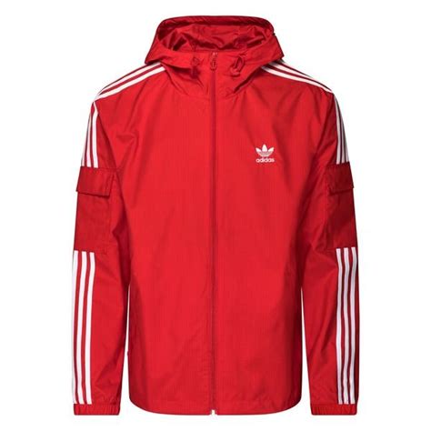 adidas rot weiß windbreaker|Adidas windbreaker vintage.